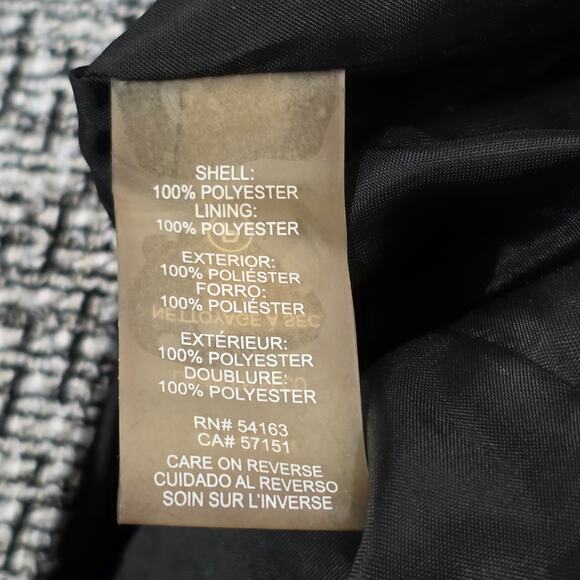 Karl Lagerfeld Paris Tweed Jacket with Contrast Appliques & Pearl Drops, Size 8 - Picture 11 of 12